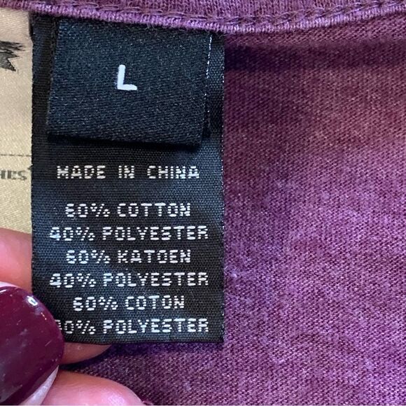 Harley Davidson Purple Embellished Long Sleeve Top Tie Front Size Large - Picture 7 of 10